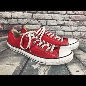 Red Converse Low Tops